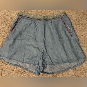 Women’s chambray shorts